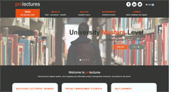 Desktop Screenshot of pmlectures.com