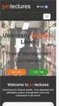 Mobile Screenshot of pmlectures.com