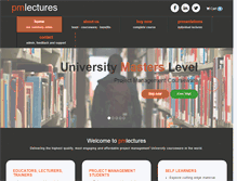 Tablet Screenshot of pmlectures.com